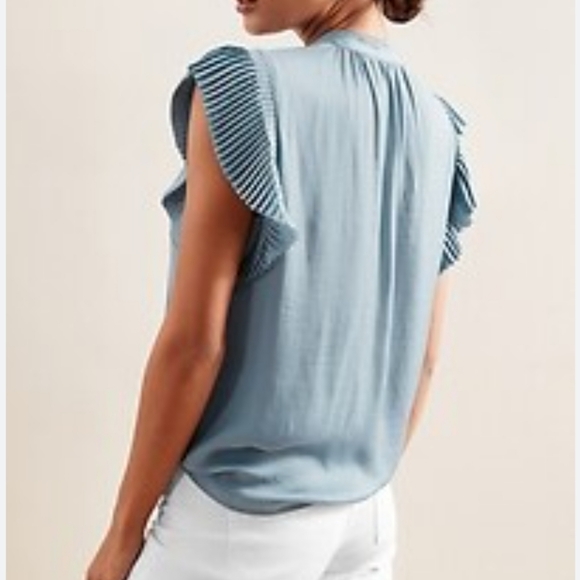 Banana Republic Factory Pleat-Sleeve Top - Picture 2 of 10